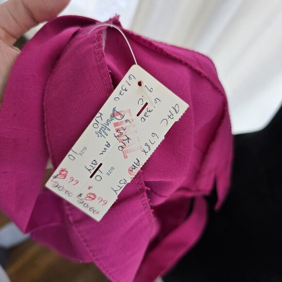 True Vintage Deadstock Hippie Crop Tank Top Union Made 70s 60s USA Hot Pink Chic - Picture 14 of 15